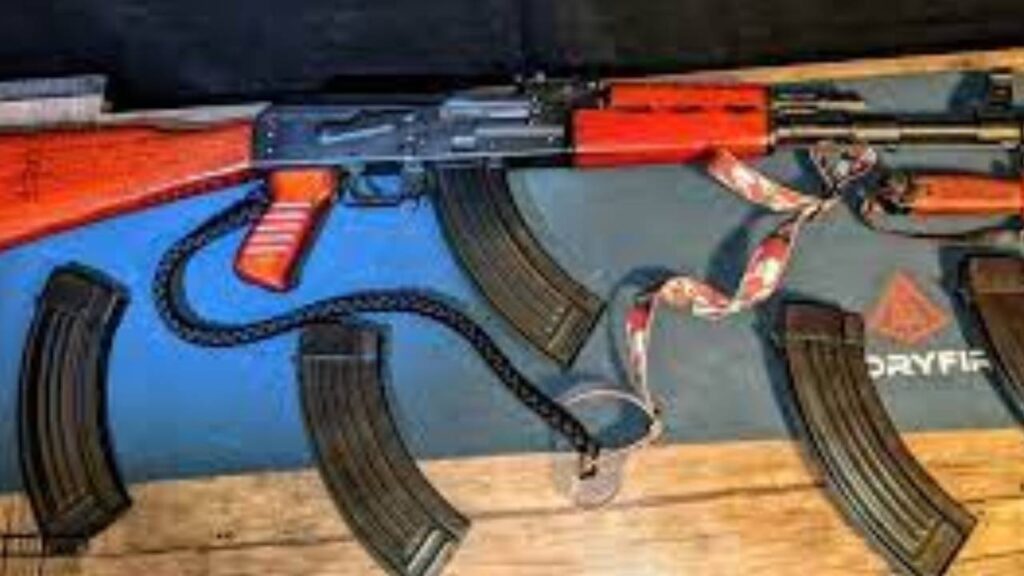 ak-47 with 5 magzine