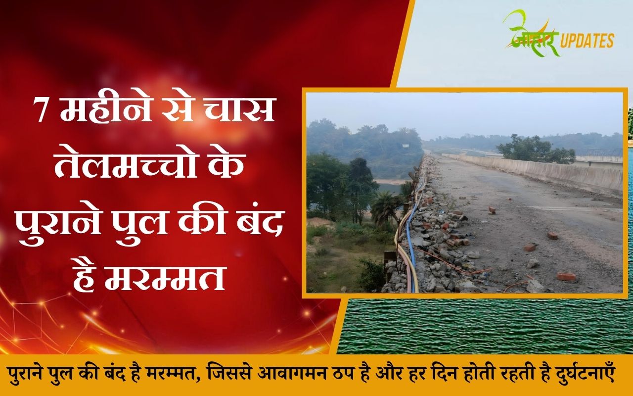 पुराने पुल की बंद है मरम्मत, जिससे आवागमन ठप है और हर दिन होती रहती है दुर्घटनाएँ  