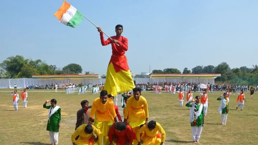 बाघीटांड़ स्टेडियम में कार्यक्रम का आयोजन