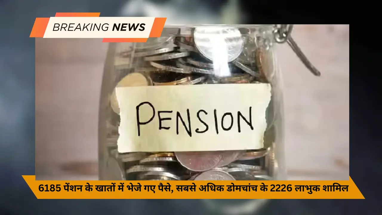 6185 पेंशन के खातों में भेजे गए पैसे, सबसे अधिक डोमचांच के 2226 लाभुक शामिल