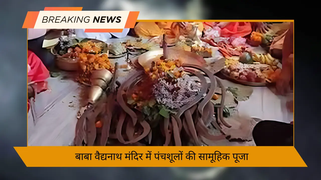 _बाबा वैद्यनाथ मंदिर में पंचशूलों की सामूहिक पूजा