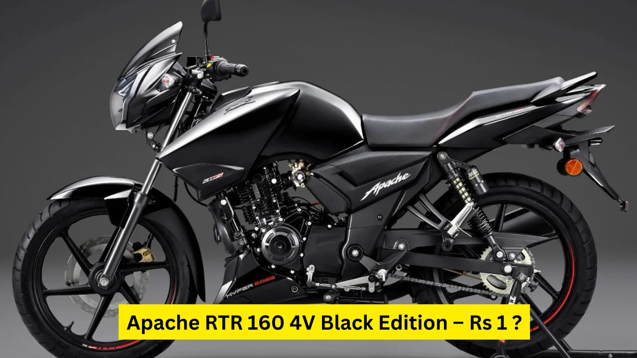 Apache RTR 160 4V Black Edition – Rs 1