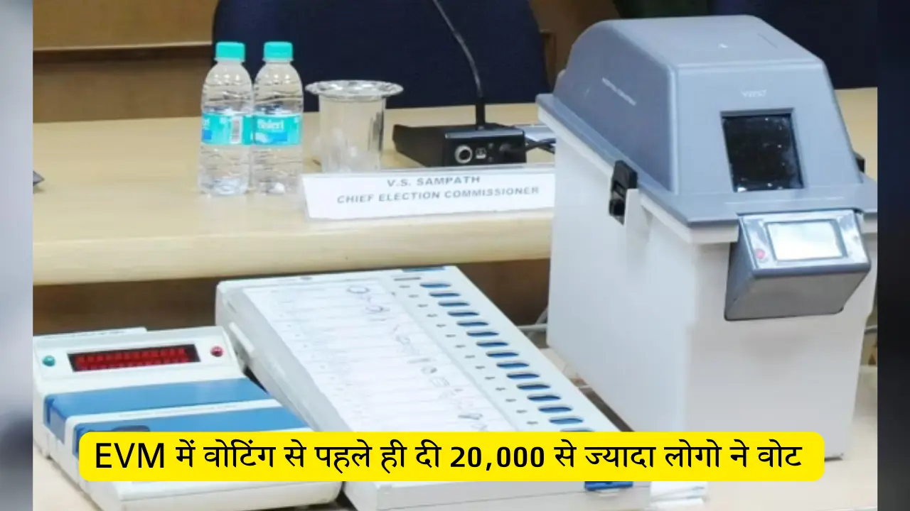 EVM में वोटिंग से पहले ही दी 20,000 से ज्यादा लोगो ने वोट