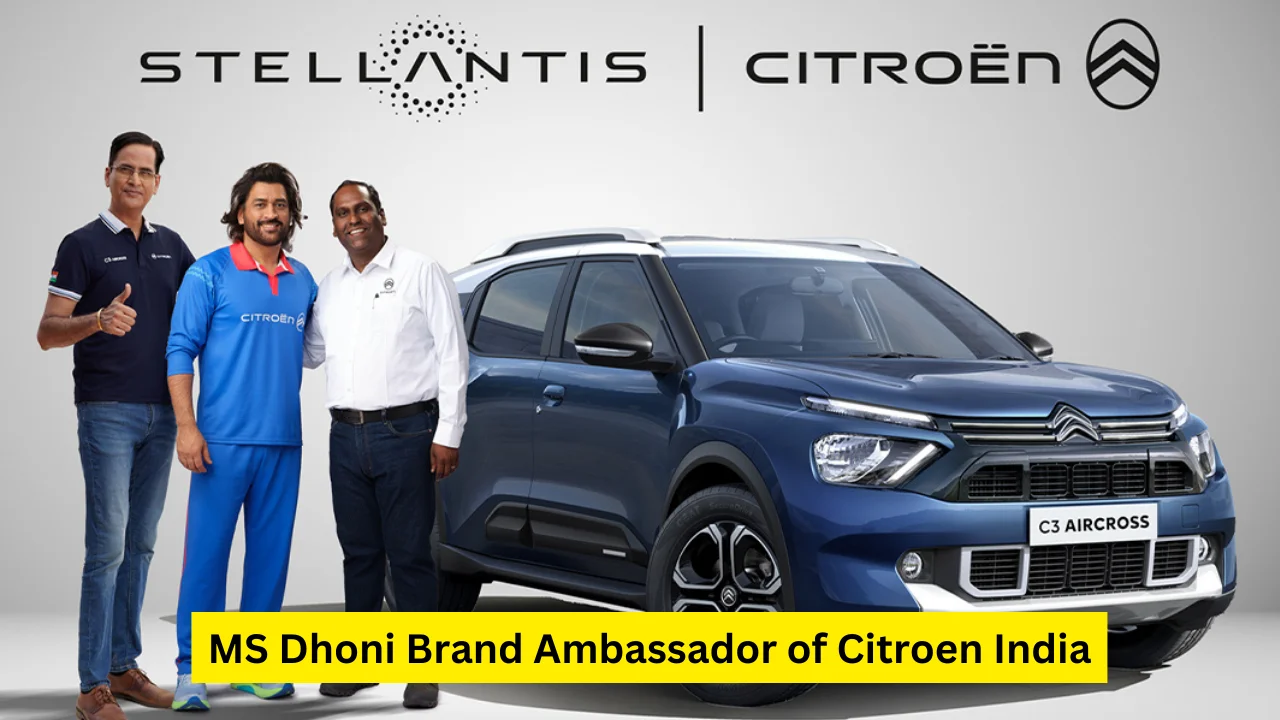 MS Dhoni Brand Ambassador of Citroen India