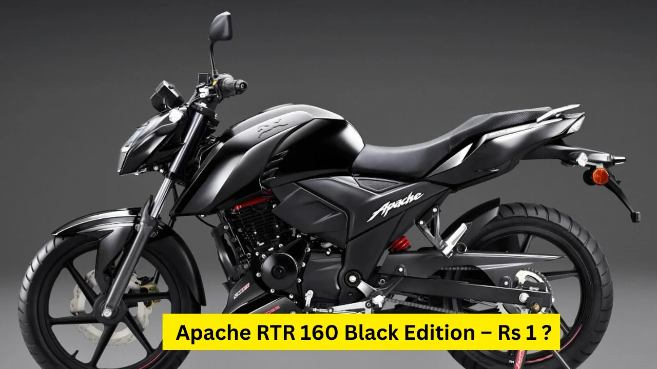 ▪️ Apache RTR 160 Black Edition – Rs 1