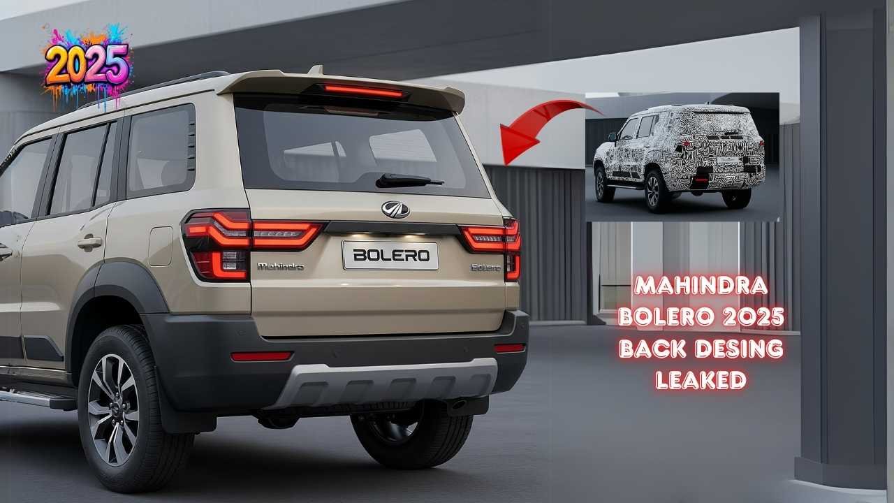 Mahindra Bolero 2025 back design